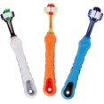 thumbnail image 1 of Hweilai 3pcs Pet Toothbrush, Three-headed Pet Toothbrush, Dog Toothbrush, 1 of 5