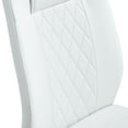 thumbnail image 6 of Set of 4 Modern Dining Chairs, White PU Faux Leather Padded Seat with Metal Legs for Dining Room, 6 of 10