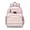 Pink-30, variant on Symmetrical Geometric Students Backpack Abstract Tribal Toddler Book Bag with Nordic Boho Design, Artistic and Travel-Ready