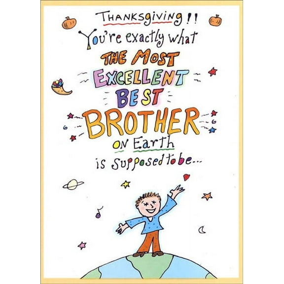 Recycled Paper Greetings Most Excellent Thanksgiving Card