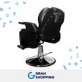 thumbnail image 4 of Sillón Premium Urban Desing Barberia Hidráulico Estilista Negro AT17267Black, 4 of 11