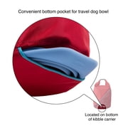 Kurgo Kibble Carrier for Dogs, Pet Food Travel 5 lbs Container, PVC Free, Foldable, Coastal Blue