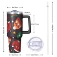 thumbnail image 2 of 40oz Reindeer Tumbler with Lid and Straw Leak Proof Stainless Steel Cup Holiday Gift for Women Men, 2 of 4