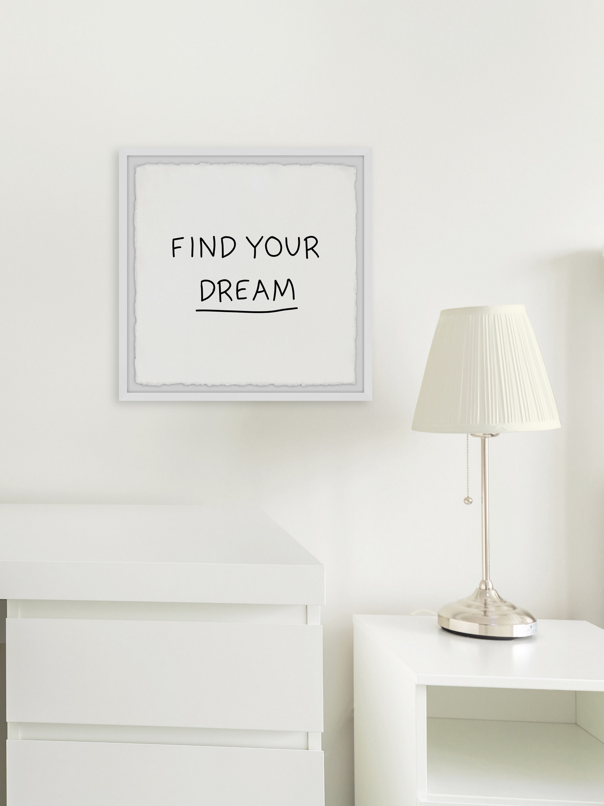 Marmont Hill Find Your Dream IV Framed Wall Art, 18" x 18"
