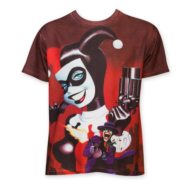 Harley Quinn Harley Quinn Men's Sublimated Pistol TShirtMedium