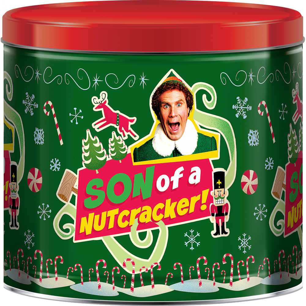 Gift Pop Holiday Popcorn Tin, Warner Brother's Elf, Assorted Popcorn