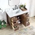 thumbnail image 6 of Javier 42" Bath Vanity in Spruce Antique Gray with White Grain Stone and Mirror, 6 of 18