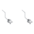 thumbnail image 1 of 2X Saxophone Nickelé March Lyre Partition Clip Musique Saxophone Tenor Argent, 1 of 7