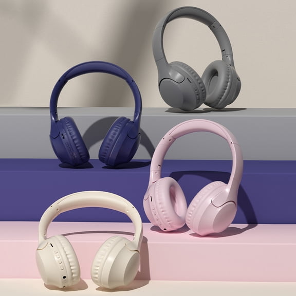 Viflosae Wireless Headphones Bluetooth Head Mounted Wired and Wireless Double Mode Foldable Soft Headband Low Latency High Battery 5.4 Sports Gaming Bluetooth Headphones Earphones
