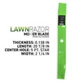 thumbnail image 2 of 8TEN LawnRAZOR Blade Set for Husqvarna MZ6128 FD61M 522795901 532134149 61 inch Deck (Mulching) 3 Pack 810-CBL2223D, 2 of 6