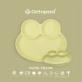 thumbnail image 2 of Abiie Octopod Frog Silicone Plates with Suction - Spill Proof, Easy to Clean - BPA-Free Bowl - Suction Plates for Baby and Toddler - Training & Feeding Divided Grip Dish (Pastel Yellow), 2 of 6