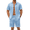 Light Blue, variant on COOFANDY Men's Summer Short Sets Vacation Outfit Casual Button Down Shirt Beach Wedding Attire