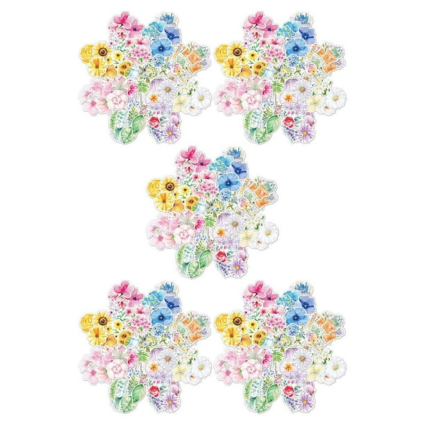 Yuarrent 120Pcs Aesthetic Stickers DIY Diary Home Sticker Bottle Supplies Decals Waterproof Journal Water Scrapbook Graffiti Kids Type2