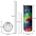 thumbnail image 7 of Colorful Rainbow 20 Oz Skinny Tumbler with Lid and Straw - Double Wall Vacuum Coffee- Birthday Gifts for Mom Sister Friends Women, 7 of 7