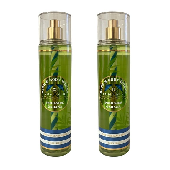 Bath and Body Works Poolside Cabana Fragrance Mist Set 8 fl oz