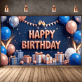 thumbnail image 6 of Colorful Theme Birthday Party Banner Gift Wraps Firework Design Balloon Background for Birthday Party Festive Occasion Celebration, 6 of 7