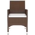 thumbnail image 6 of vidaXL Patio Dining Set 3 Piece Rattan Patio Conversation Set Poly Rattan, 6 of 7