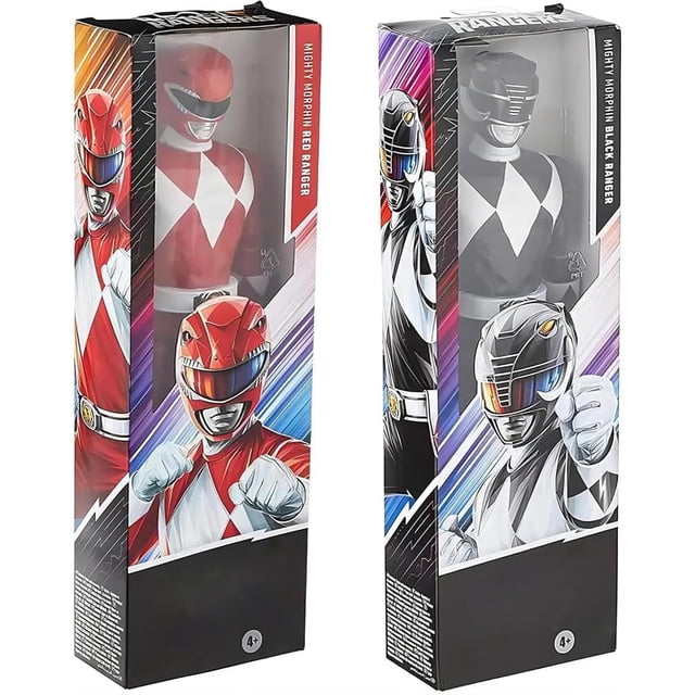 Figuras de acción Power Rangers Mighty Morphin Ranger de 30 cm (2 piezas)