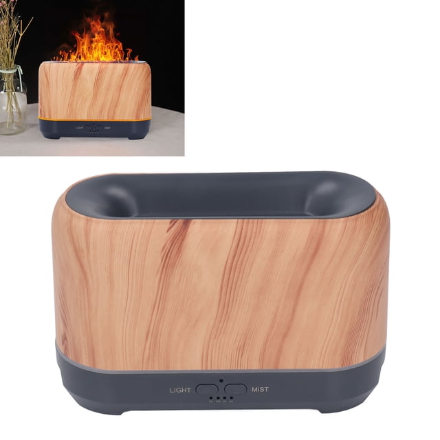 Humidificador De Llama, Humidificador De Fuego De 100-240 V, Apagado Automático, Resistente Al Desgaste, Capacidad De 200 Ml Para Oficina En Casa