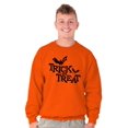 thumbnail image 5 of Happy Halloween Trick or Treat Bats Unisex Plus Size Sweatshirt Brisco Brands 2X, 5 of 6