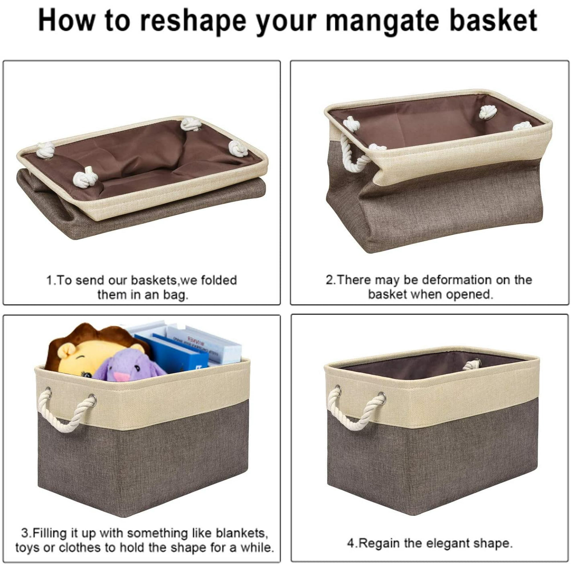 Lot De 6 Paniers De Rangement Pliables - Multifonction