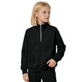 thumbnail image 2 of Girls Half Zip Pullover Sweatshirt Long Sleeve Workout Shirts Fall Clothes Boys Gilrs Mock Neck Athletic Tops Lightweight Fleece Quarter Zip Pullover Kids Teens Sportswear for Golf Yoga Tennis, 2 of 9