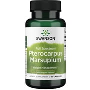 Swanson Full Spectrum Pterocarpus Marsupium 400 mg 60 Capsules