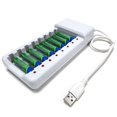 thumbnail image 4 of Lefu Chargeur de Pile Rechargeable USB 8 Emplacements Charge Rapide pour Outils de Pile AAA/AA, 4 of 7