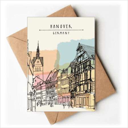 City Germany Hannover Landscape Greeting Cards You are Invited Invitations