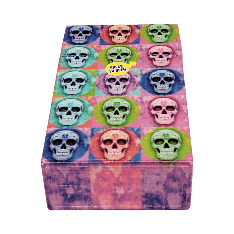 multi-cigarette holder Texcyngoods Adult Womens Cigarette Case For 100s Pop Up Lid Plastic Pack Holder - Multi-color Skulls multi-cigarette holder Texcyngoods Adult Womens Cigarette Case For 100s Pop Up Lid Plastic Pack Holder - Multi-color Skulls