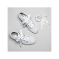 thumbnail image 4 of INSPIRE CHIC Women's 2 Pairs Flat Ribbon Sneaker Canvas Shoelaces White 50cm/19.7", 4 of 4