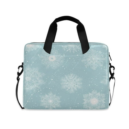 Laptop Bag Laptop Briefcase 15.7 x 3 x 11.8 Inches Laptop Bag Briefcases Laptop Storage Travel Laptop Bag Work Laptop Bag Delicate Snowflakes