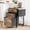 Rustic Grey, variant on 3 Drawer File Cabinet with Side Bag, Rolling File Cabinet Mobile Under Desk File Cabinet with Wheels, Fabric Drawers Printer Stand for Home Office, Fits Letter Size
