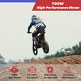 thumbnail image 5 of RFN Electric Dirt Bike,Max 700W & 7.5Ah Removable battery with fast, max 22mph 3 speed Hydraulic Brakes Electric bike for kids 4–8 (Green), 5 of 5