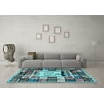 thumbnail image 3 of Ahgly Company Indoor Rectangle Southwestern Light Blue Country Area Rugs, 7' x 10', 3 of 4