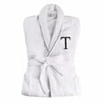 thumbnail image 2 of Superior Cotton Adult Unisex Embroidered White Bathrobe, Large-X Large, T, 2 of 5