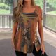 thumbnail image 1 of Pntutb moda mujer causal impresión blusa manga corta camiseta verano botón tops Pntutb Pntutb-2839, 1 of 8