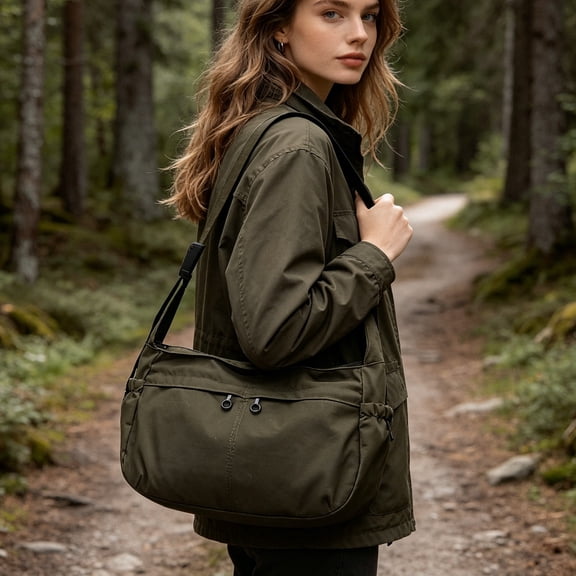 Waterproof Nylon Tote Bag, Large Capacity Dumpling Shape Shoulder Purse, Lightweight Sports Crossbody Bag, Casual Fashion Handbag, Versatile Daily Commute Storage Bag