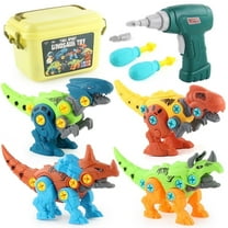 Dinosaur Toys Take Apart Stem Building Construction Toys with Electric Drill Gift for Boys Girls 4-8 Year Old
