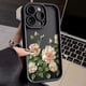 thumbnail image 2 of Funda de silicona para teléfono con pintura al óleo y flores de rosas blancas para iPhone 16, iPhone 11, 12, 13, 14, 15 Pro Max, XS, X, 7, 8 Plus, SE 2020, 2 of 4