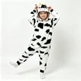thumbnail image 2 of YunPes Toddler Kids Unisex Onesie Soft Flanne Animal Jumpsuit Zip-Up Front Halloween Party Role Dress Up Boy Girl Fall Winter Loungewear, 2 of 9