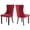 Burgundy, variant on HUTWIFE Home Contemporary Adult Velvet Dining Side Chairs, Green (Set of 2)
