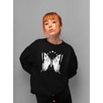 thumbnail image 2 of Sketch Of A Butterfly Sweatshirt Women -Smartprints Designs, Female 5X-Large, 2 of 4