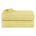 thumbnail image 2 of Superior Soho Ribbed Cotton Absorbent Bath Sheet Set of 2, Golden Mist, 2 of 9