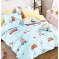 thumbnail image 1 of Kids Bed cover (Vehicles & Buses), Queen (U.S. Standard), Grey, BK6000, 1 of 1