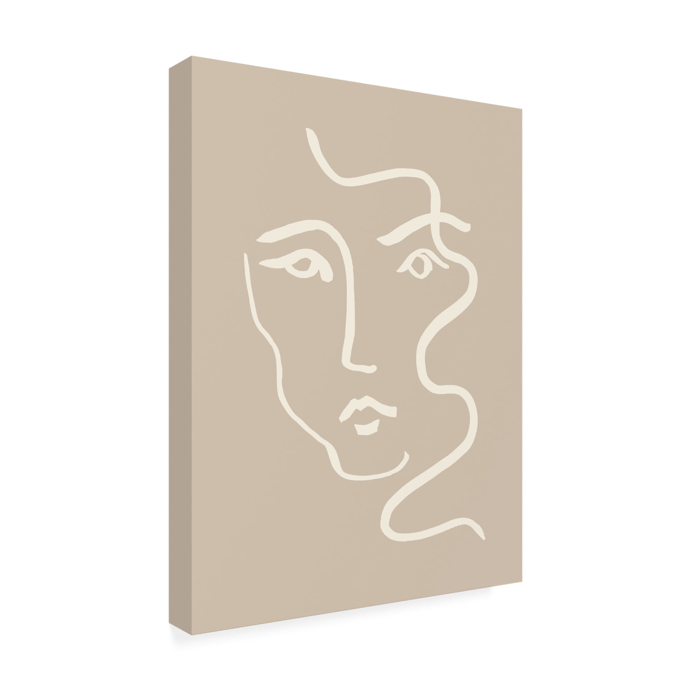 Trademark Fine Art Pictufy Studio  Portrait 04 Gray Canvas Wall Art