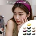 thumbnail image 2 of Weflink Stylish Pleuche Solid Color Sponge Hairband Adjustable Sweet Daily Wear, 2 of 12