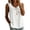 White, variant on Scoop Neck Lace Collared Tank Tops Solid Color Cotton Sleeveless Button Down Loose Fit Lightweight Casual Tops for Women White M
