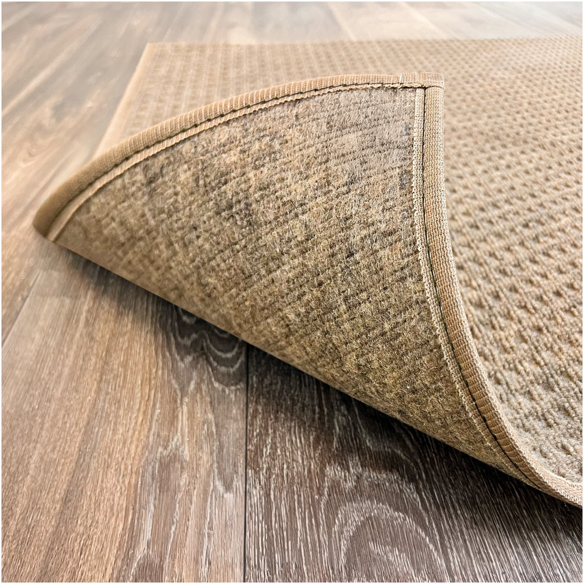 2'x3' Soft and Durable Interlace Indoor - Outdoor Area Rugs Lightweight and Flexible for Easy Cleaning and Transport (Color: Chestnut)