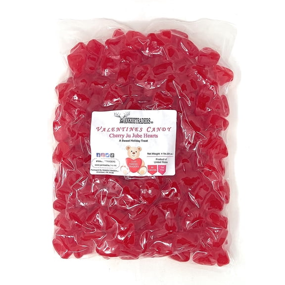 YANKEETRADERS Cherry Ju Jube Hearts - 4 lbs.